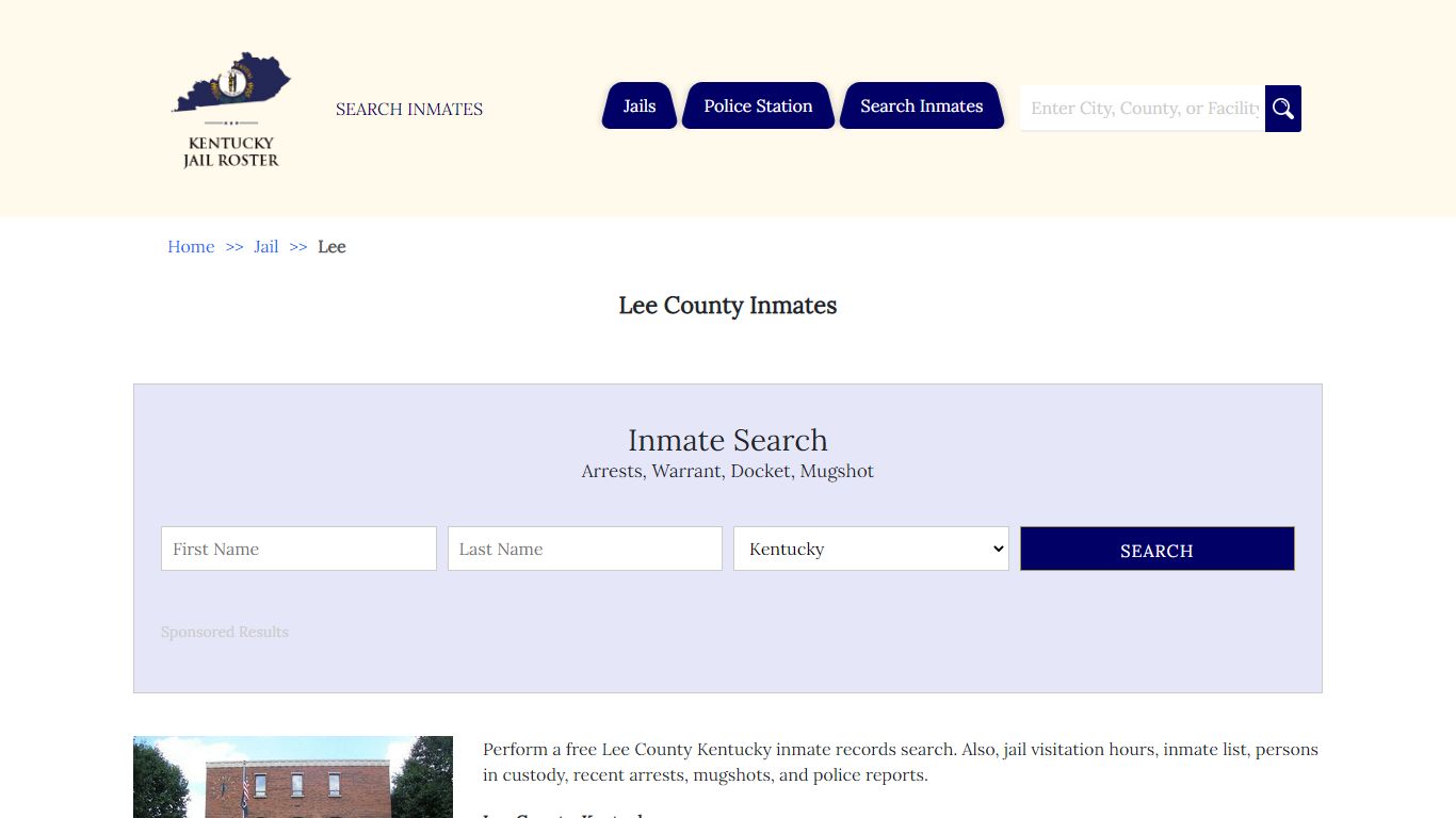 Lee County Inmates - Jail Roster Search